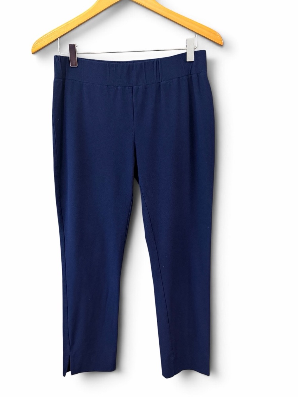 Eileen Fisher Indigo Cropped Pull-On Straight Pants Size XS